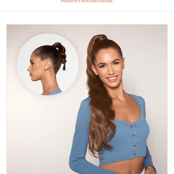 INSERT NAME HERE Sharon Ponytail Extention Ash Brown - Picture 3 of 7